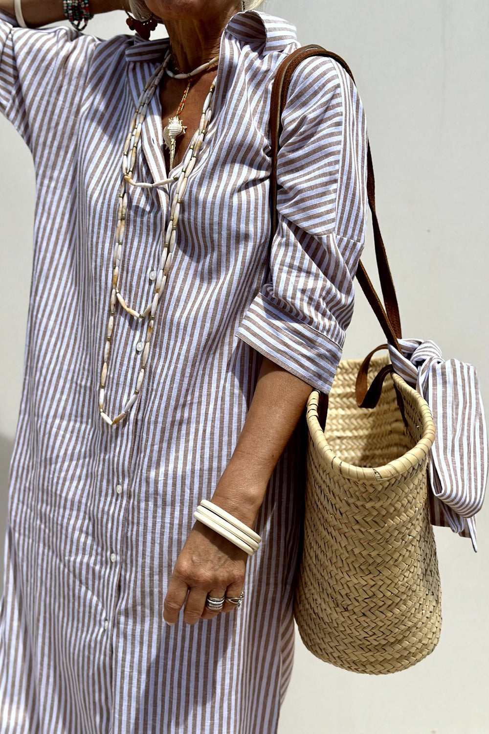 Helena | Relaxed Striped Shirt Dress