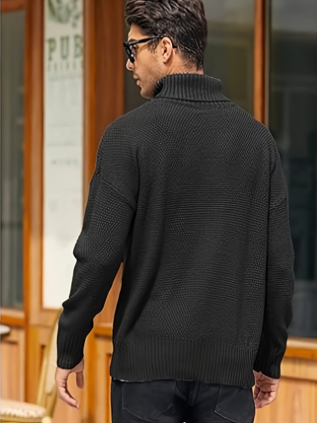 Garrett | Classic Cable-Knit Turtleneck Sweater