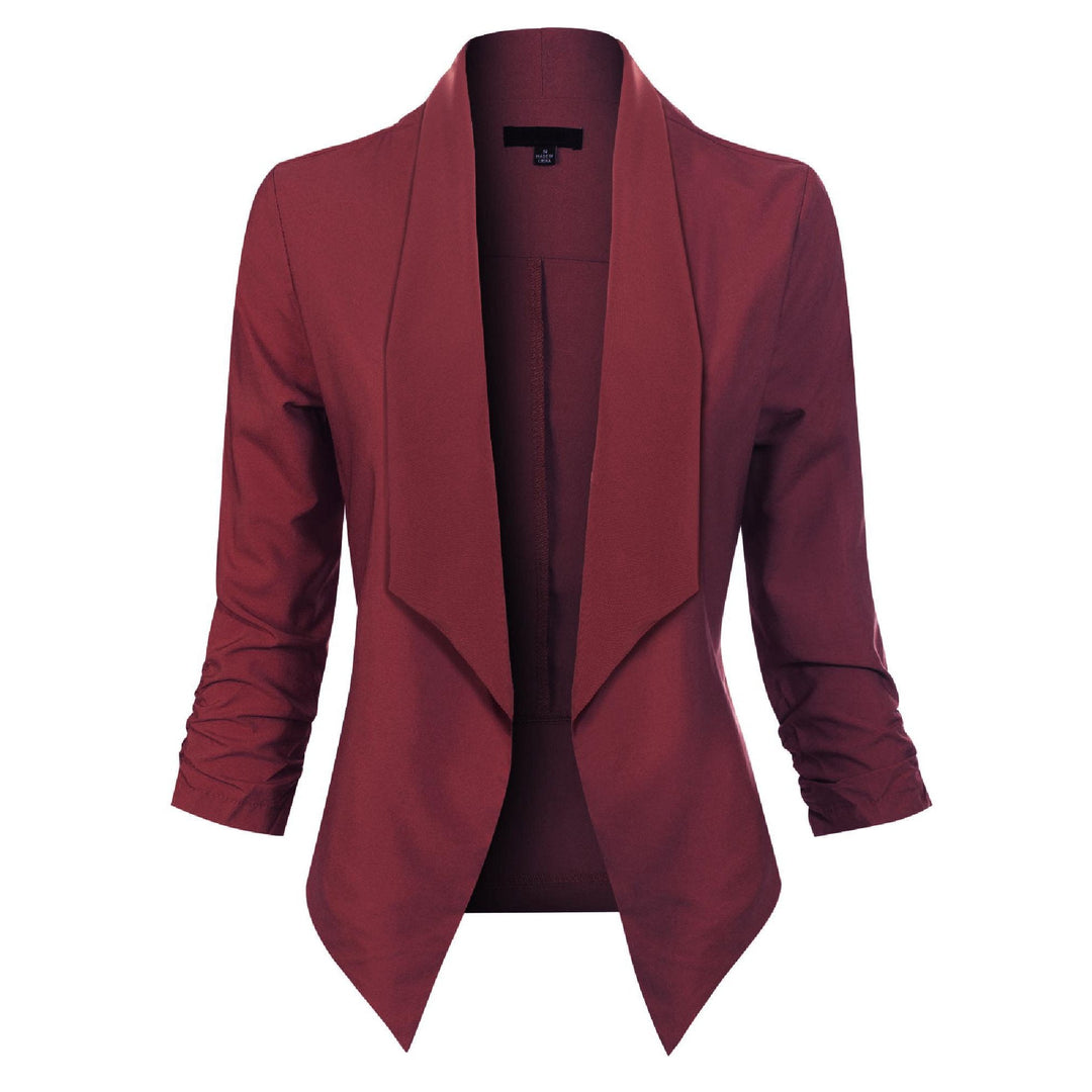 Ophelia | Open-Front Draped Blazer
