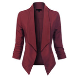 Ophelia | Open-Front Draped Blazer