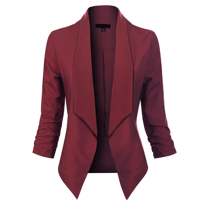 Ophelia | Open-Front Draped Blazer
