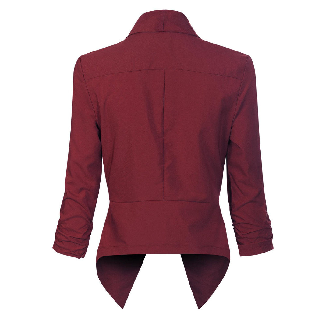 Ophelia | Open-Front Draped Blazer