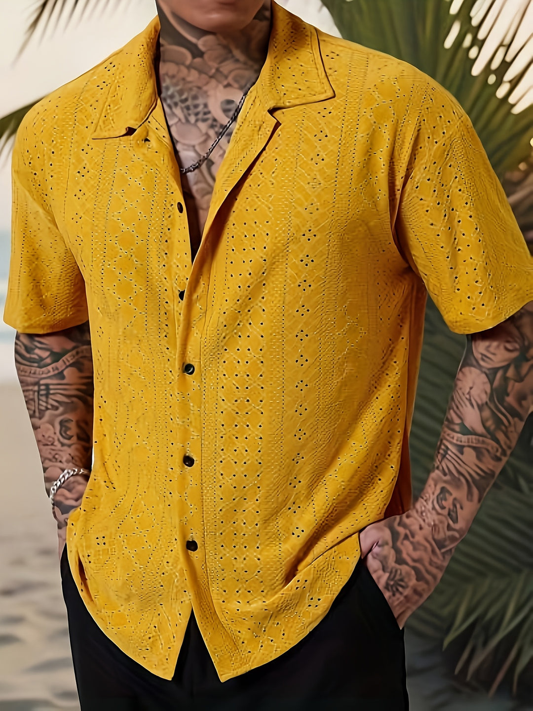 Hayes | Men's Solid Color Button-Up Shirt