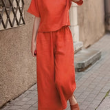 Coralie | Relaxed Wide-Leg Two-Piece Set