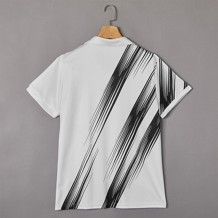 Lincoln | Diagonal Stripe Polo Shirt