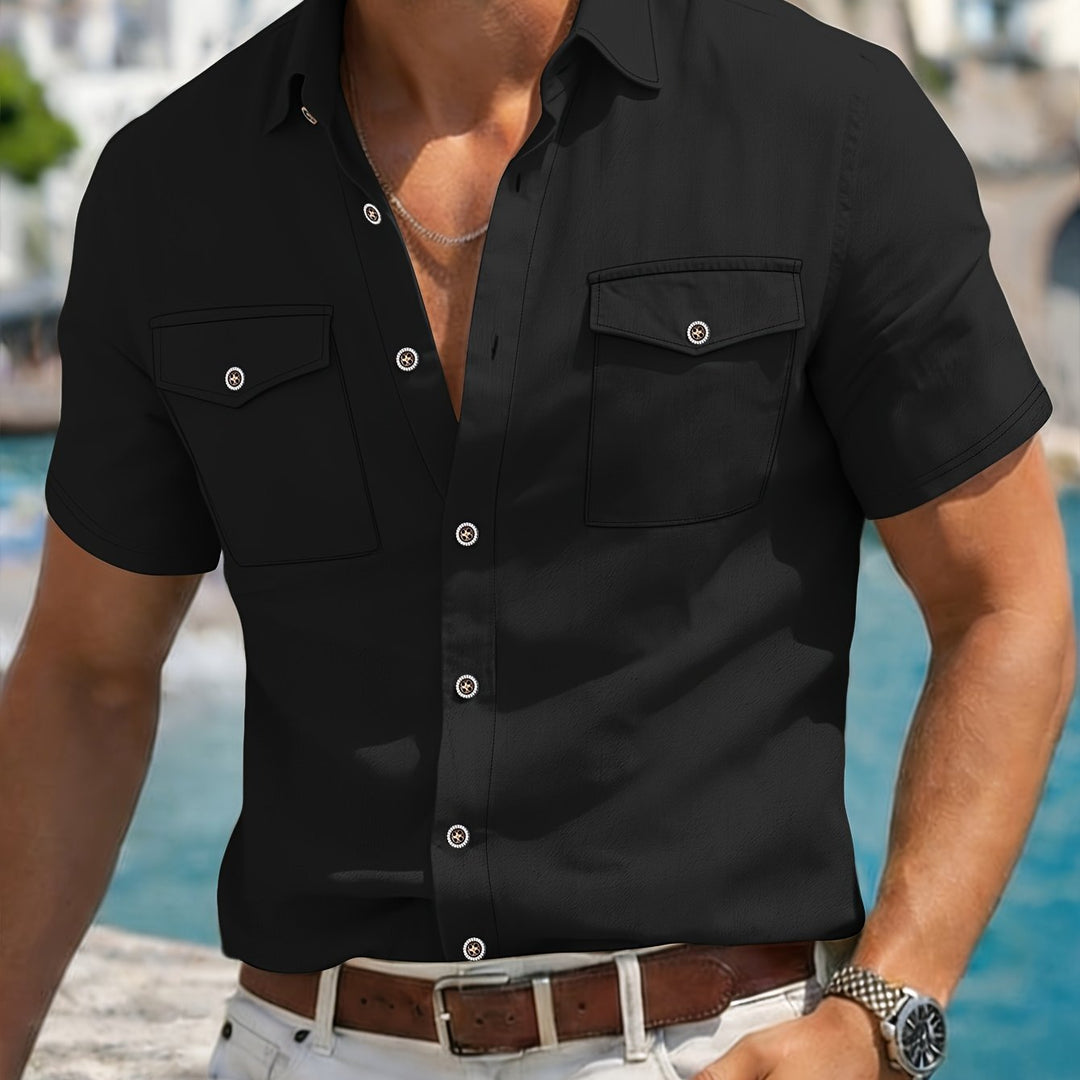 Noah | Men's Linen Short Sleeve Shirt
