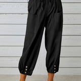 Lorraine | Relaxed Cropped Wide-Leg Pants