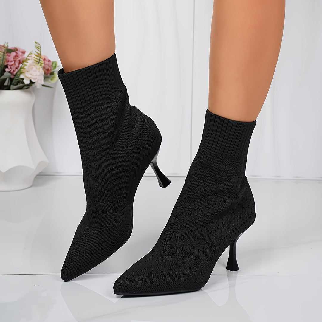 Celestine | Pointed-Toe Heeled Ankle Boots