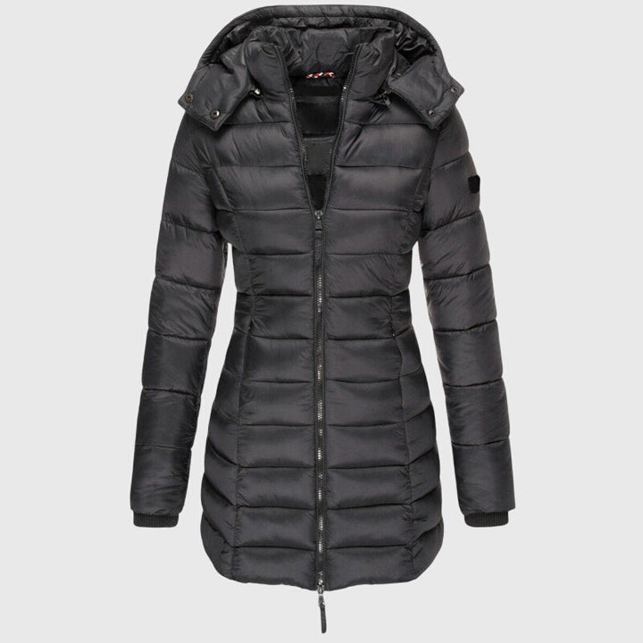 Verena | Longline Quilted Hooded Coat