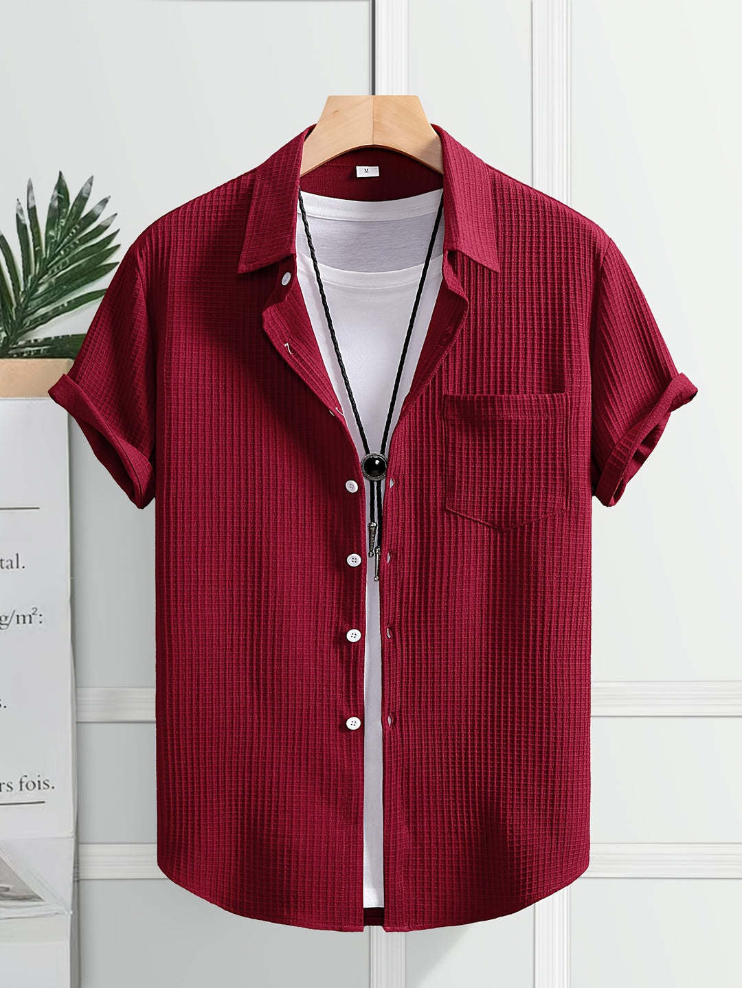 Silas | Men's Bubble Texture Short Sleeve Shirt
