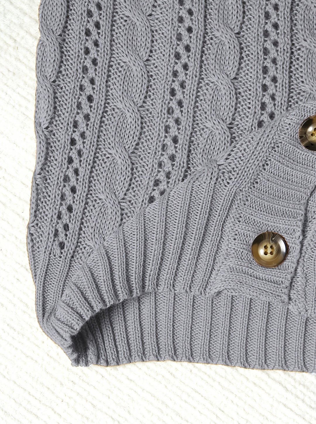 Vivienne | Cable-Knit Button Cardigan
