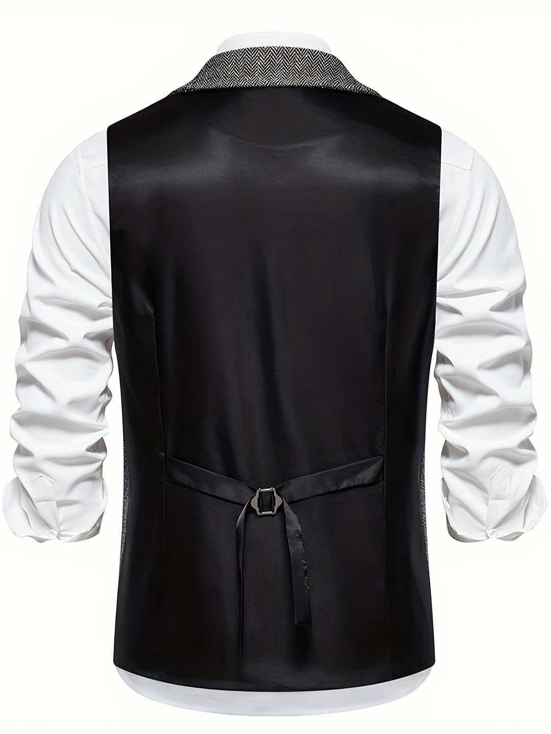 Edmund | Herringbone Single-Breasted Vest