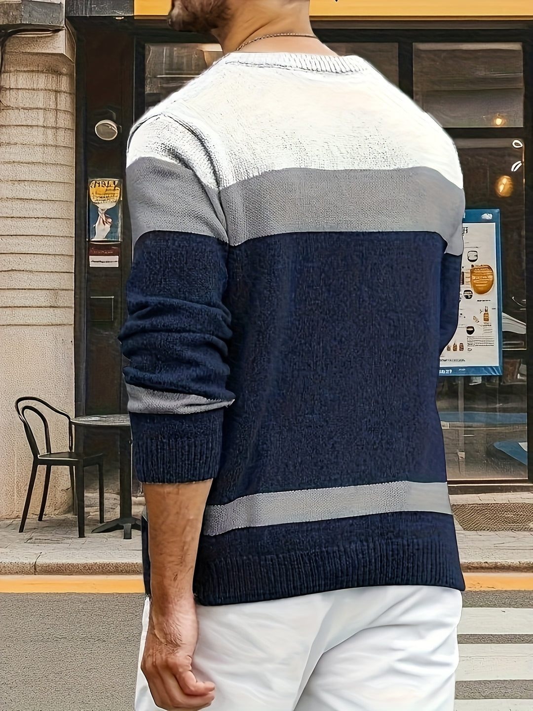 Everett | Textured Colorblock Sweater