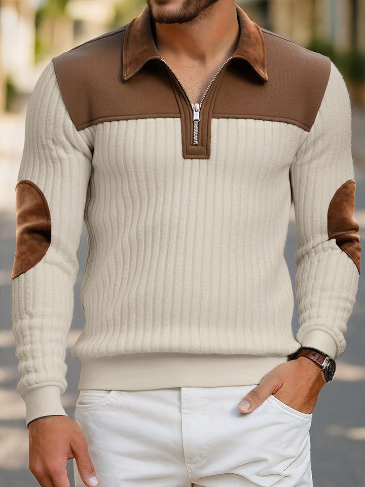 Harrison | Color-Block Quarter-Zip Pullover