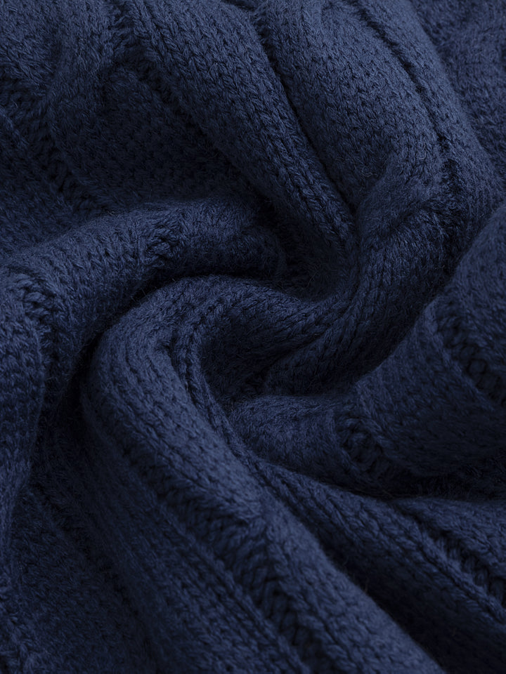 Edmund | Cable-Knit Shawl Collar Cardigan