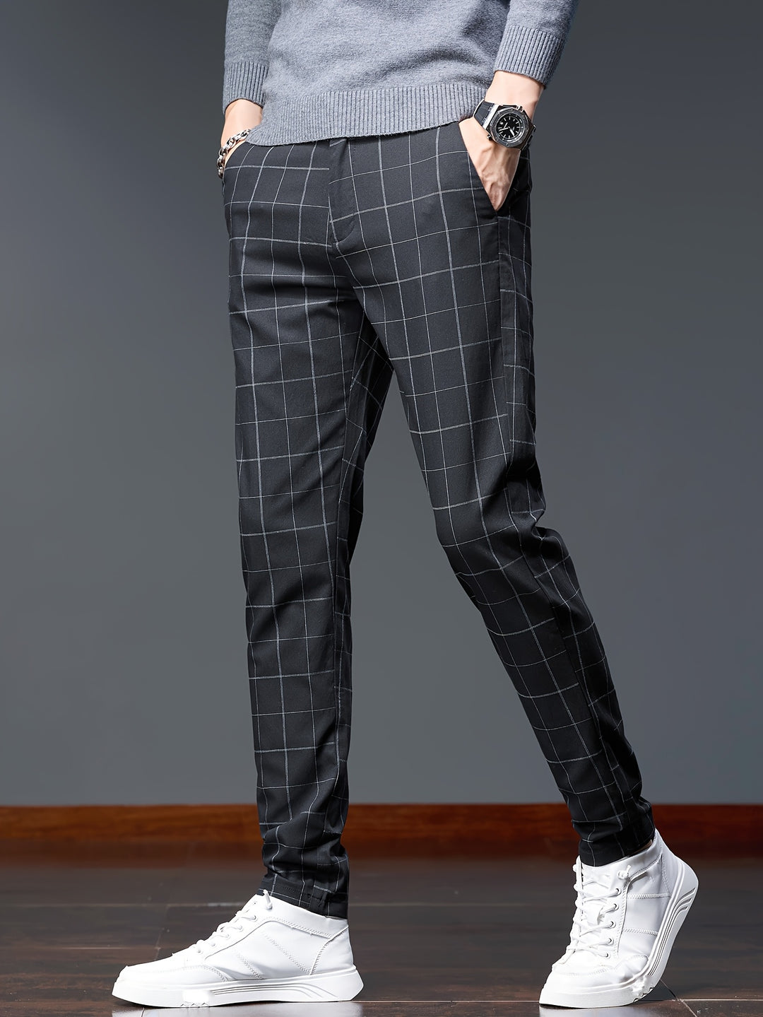 Hugh | Refined Checkered Trousers