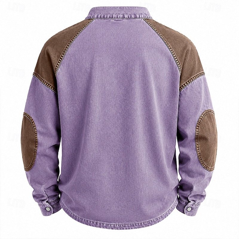 Sullivan | Vintage Color-Block Henley Shirt