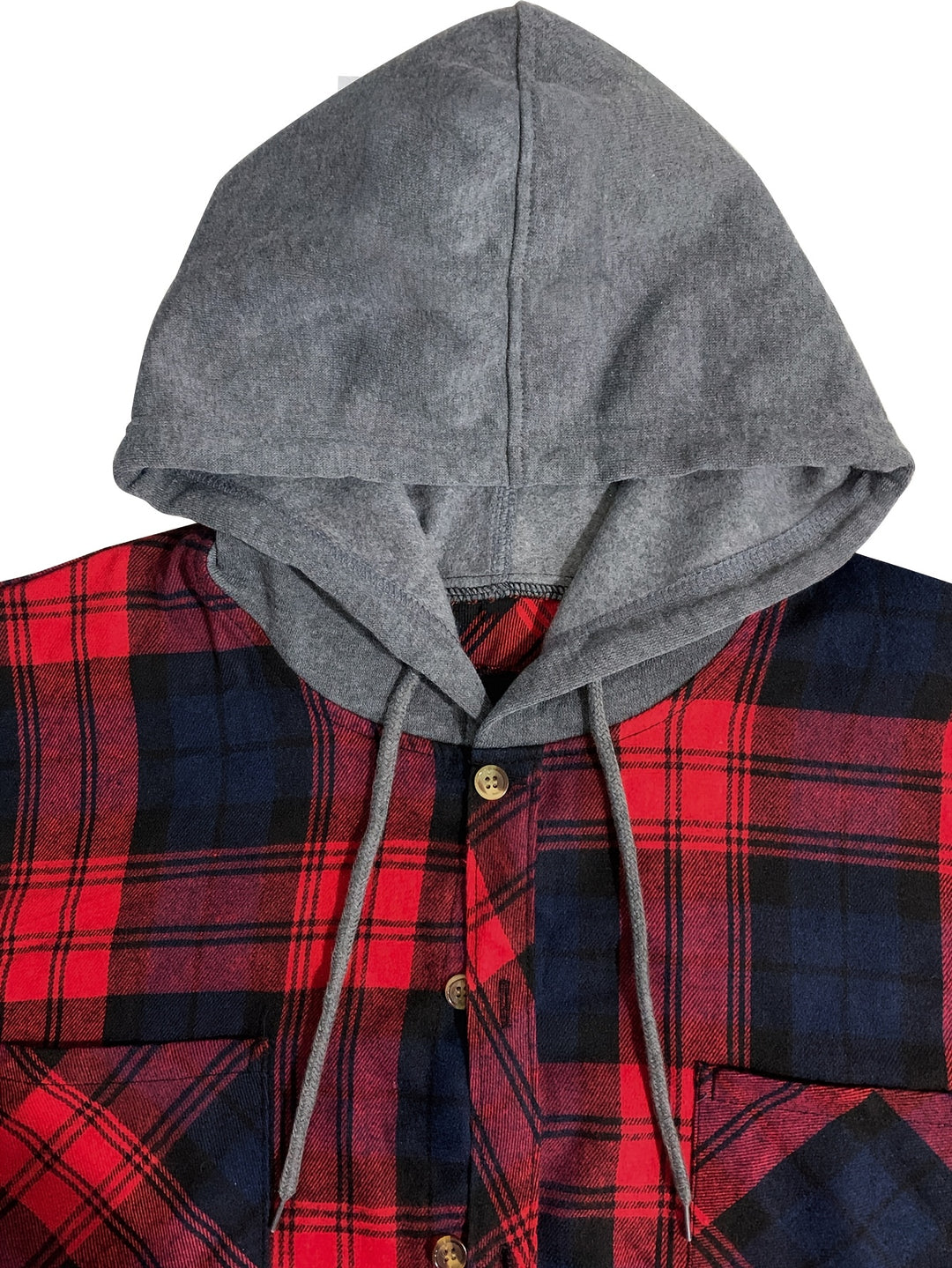 Foster | Rugged Plaid Hooded Shirt