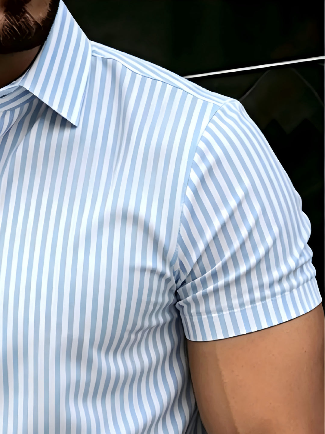 Benjamin | Men's Striped Short Sleeve Polo