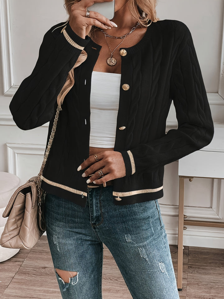Isadora | Refined Cable-Knit Cardigan
