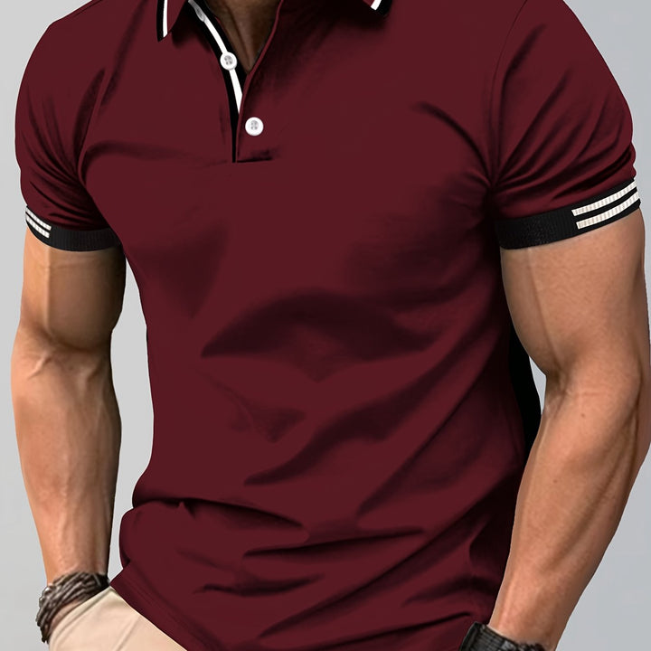 Shane | Men's Contrast Tipped Pique Polo Shirt
