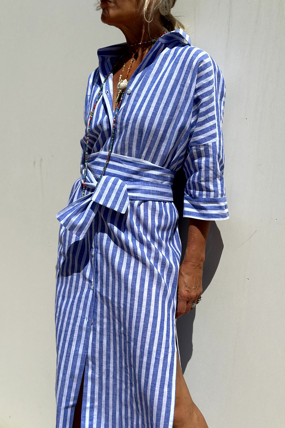 Helena | Relaxed Striped Shirt Dress