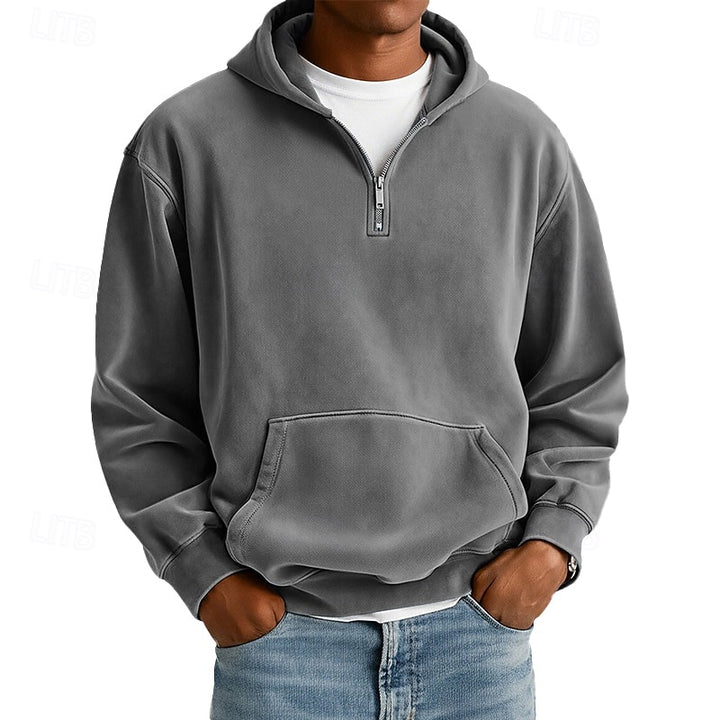 Byron | Relaxed Quarter-Zip Hoodie