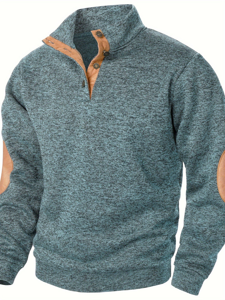Gideon | Button-Placket Casual Sweatshirt