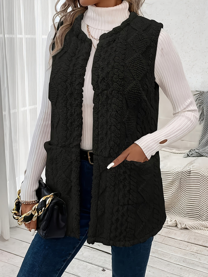 Ivy | Soft Textured Sleeveless Vest