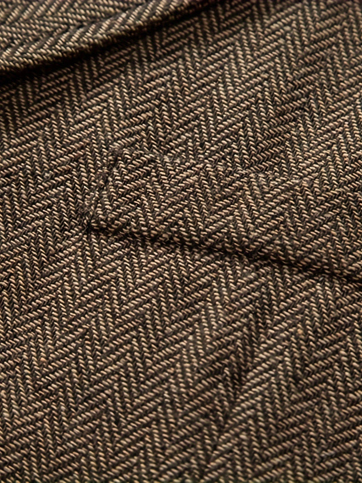 Edmund | Herringbone Single-Breasted Vest