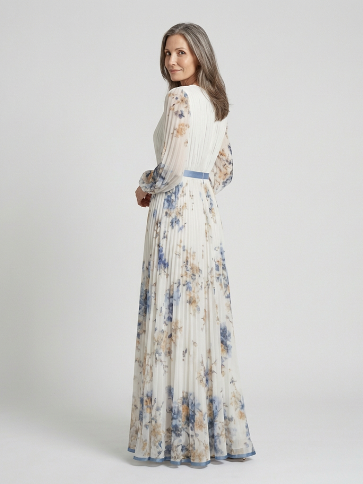 Aurelia | Flowing V-Neck Maxi Dress