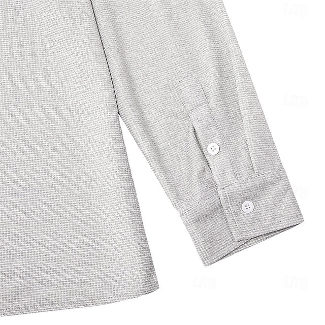 Isaac | Men's Waffle Knit Long Sleeve Shirt