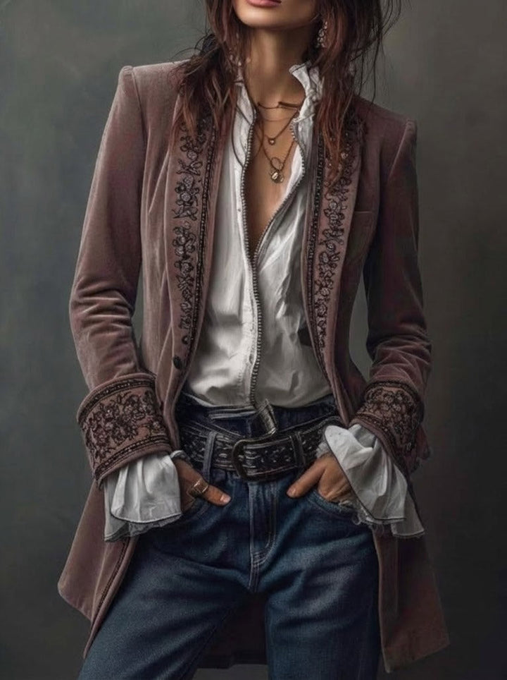 Isabelle | Embellished Long Jacket