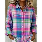 Colleen | Checked Button-Up Shirt