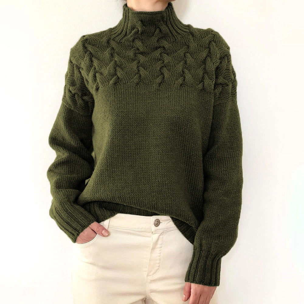 Colleen | Cable-Knit Turtleneck Sweater