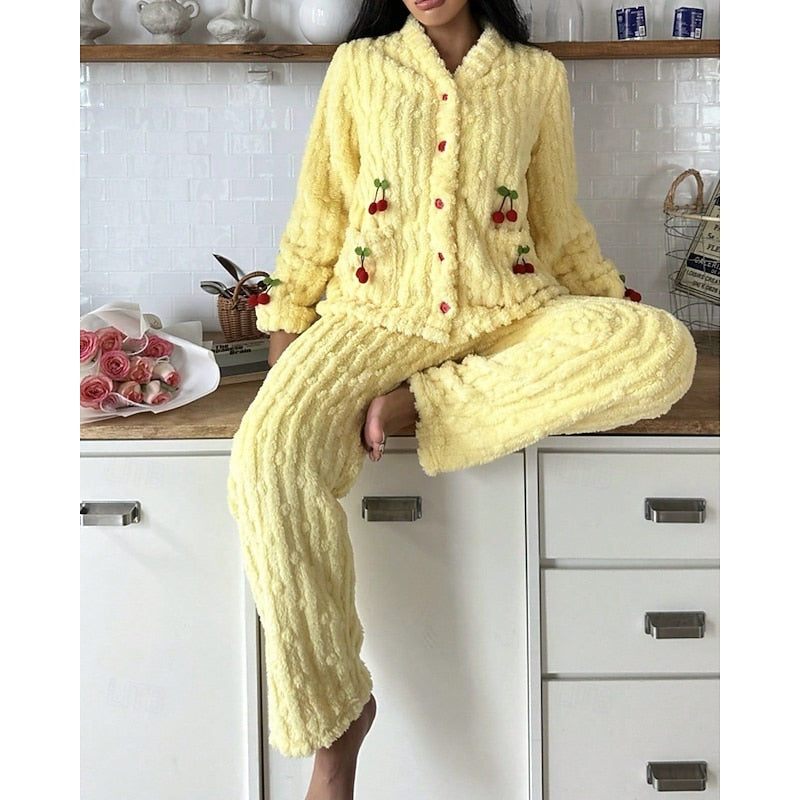 Helena | Cozy Cherry Two-Piece Set