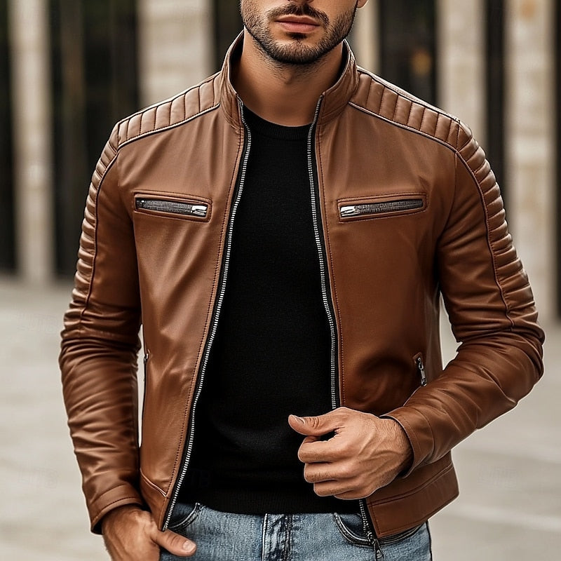 Rafferty | Classic Stand-Collar Biker Jacket
