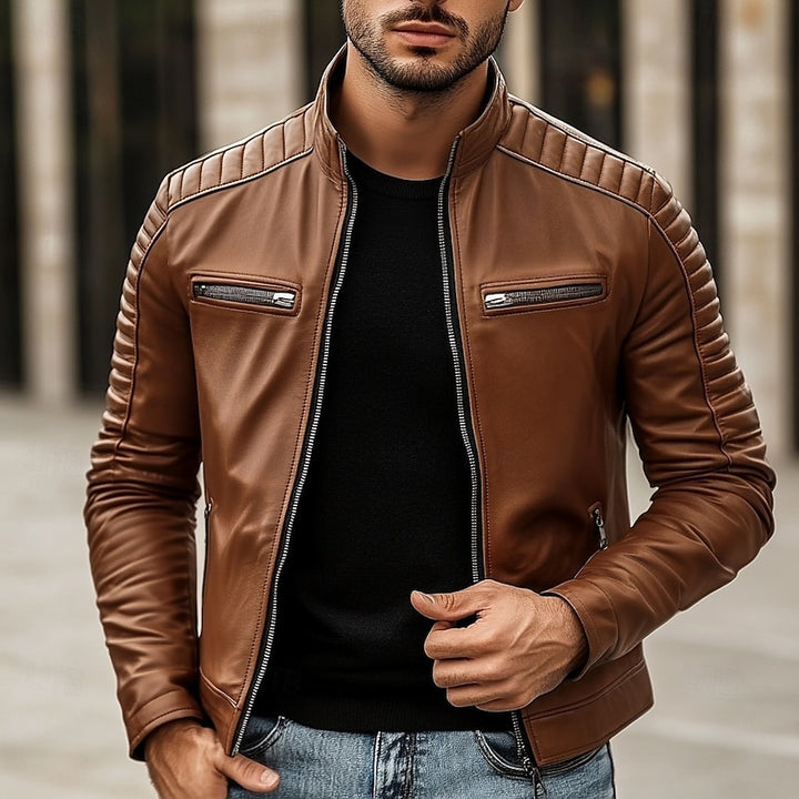 Rafferty | Classic Stand-Collar Biker Jacket