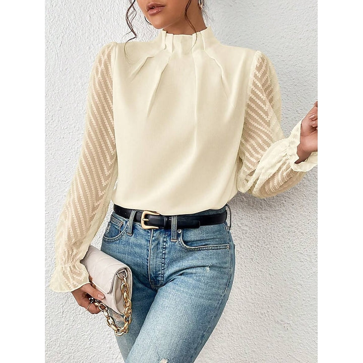 Patricia | Refined High-Neck Blouse