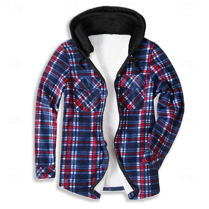 Emmett | Hooded Plaid Shirt Jacket