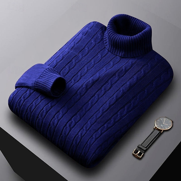 Thatcher | Cable-Knit Turtleneck Sweater