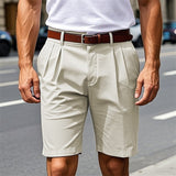 Carl | Men's Pleated Dress Shorts