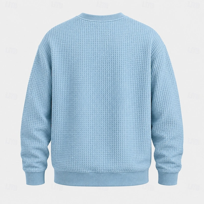 Everett | Textured Crew Neck Sweatshirt