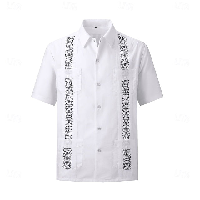 Mateo | Embroidered Short Sleeve Shirt