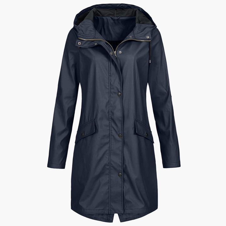 Petra | Hooded Longline Raincoat