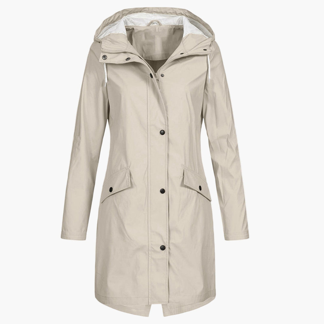 Petra | Hooded Longline Raincoat