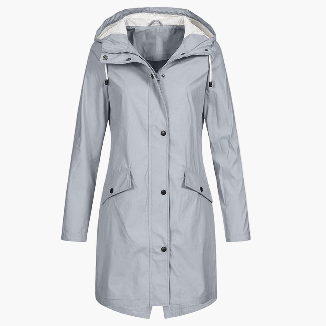 Petra | Hooded Longline Raincoat