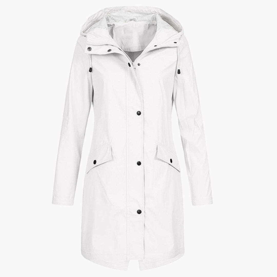 Petra | Hooded Longline Raincoat