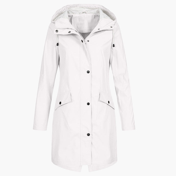 Petra | Hooded Longline Raincoat