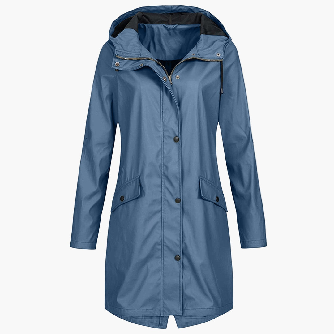 Petra | Hooded Longline Raincoat